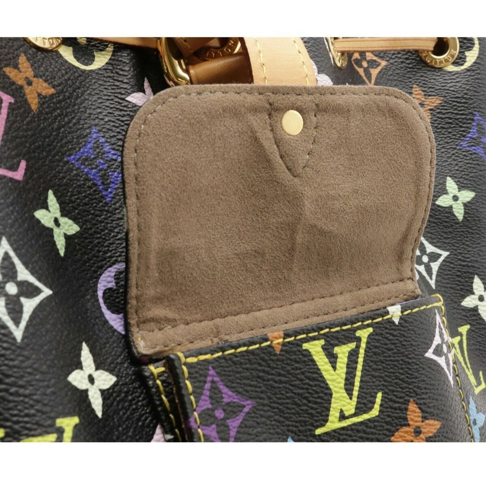 Louis Vuitton Monogram Multicolor Petite Noe Shoulder Bag Noir Black - Picture 5 of 5